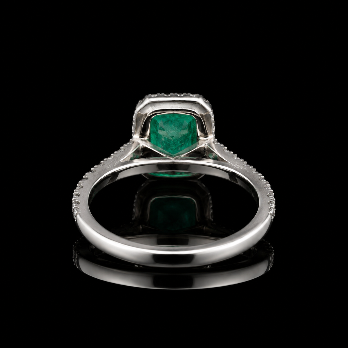 Smaragdring 3,06 ct mit 0,80 ct Diamanten