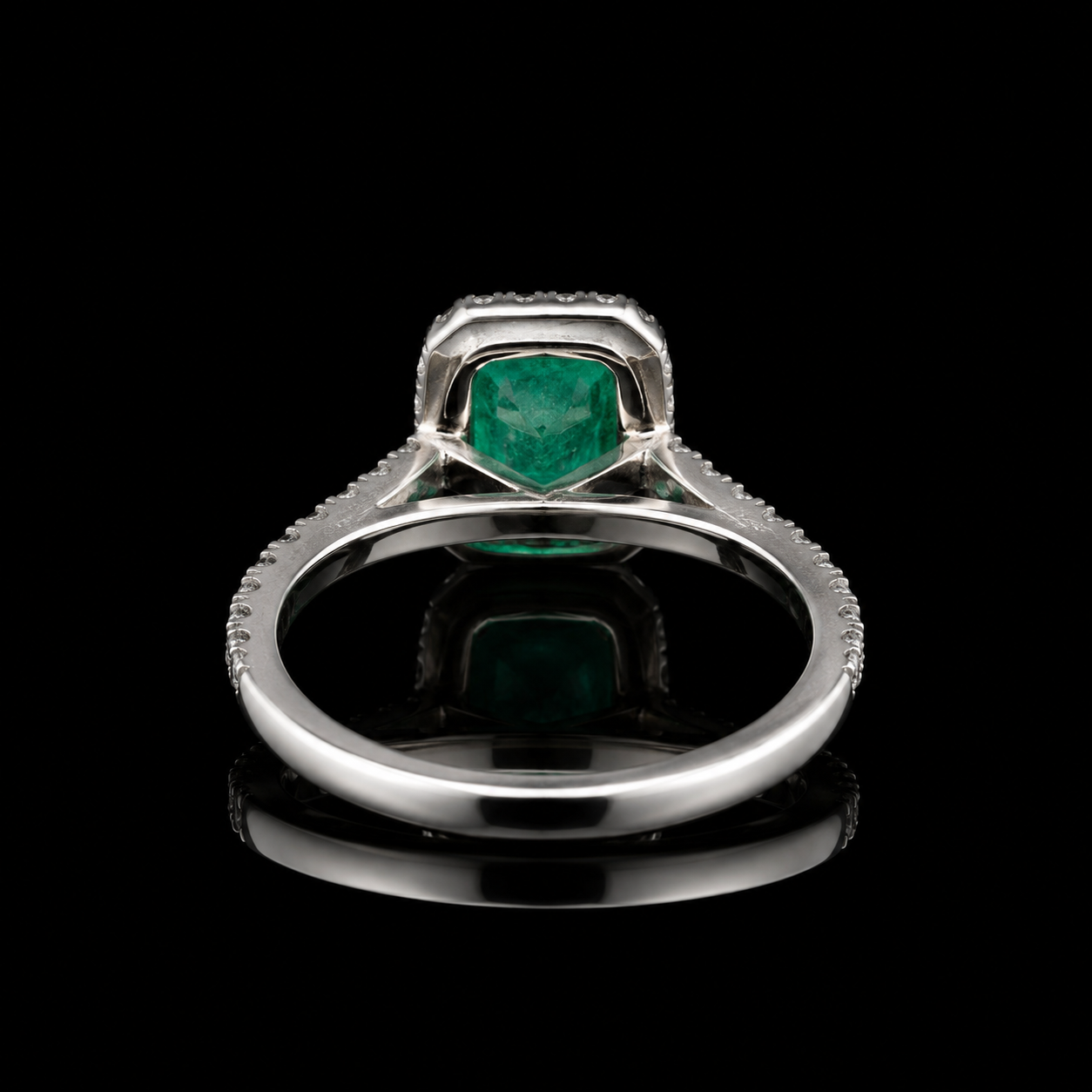 Smaragdring 3,06 ct mit 0,80 ct Diamanten