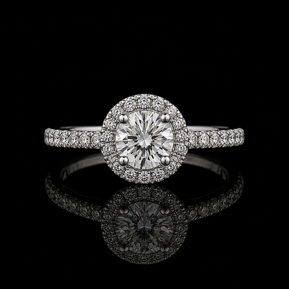 Brillant-Ring 0,50 ct VVS2 – 18 kt Weißgold
