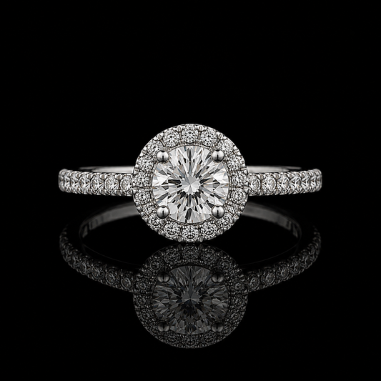 Brillant-Ring 0,50 ct VVS2 – 18 kt Weißgold