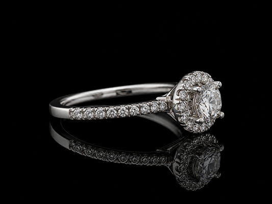 Brillant-Ring 0,50 ct VVS2 – 18 kt Weißgold
