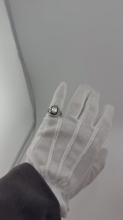 Diamant Illusionsring 2,39 ct in 18 kt Weißgold